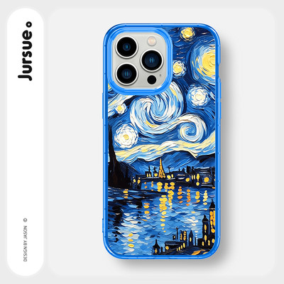 Ốp lưng JURSUE mềm chống sốc hình độc lạ ngầu màu Cho iPhone 16 15 14 13 12 11 Pro Max SE 2020 X XR XS ip 8 7 Plus Y3899