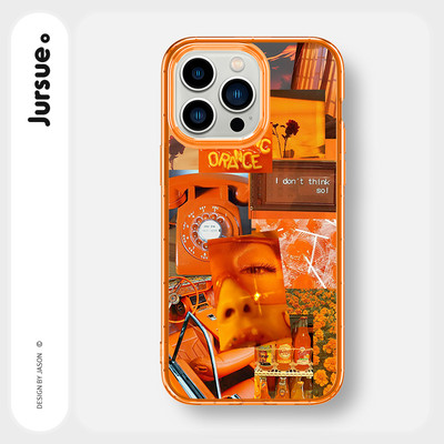 Ốp lưng JURSUE mềm chống sốc chống bẩn hình độc lạ màu Cho iPhone 16 15 14 13 12 11 Pro Max SE 2020 X XR XS ip 8 7 Plus Y3887