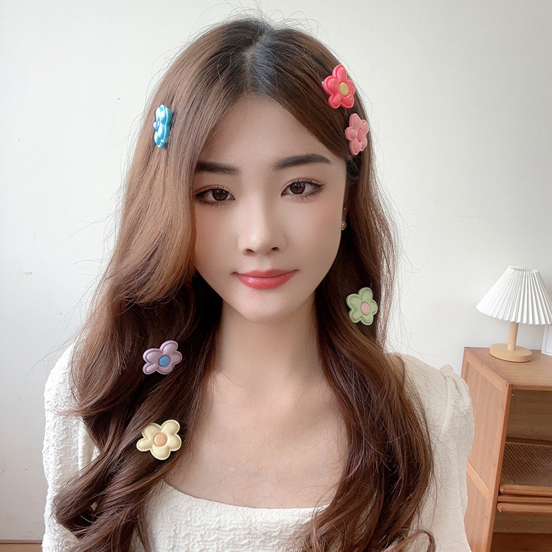 Set 2 Kẹp Tóc Hình Hoa Ba Chiều Dễ Thương Cho Bé Gái