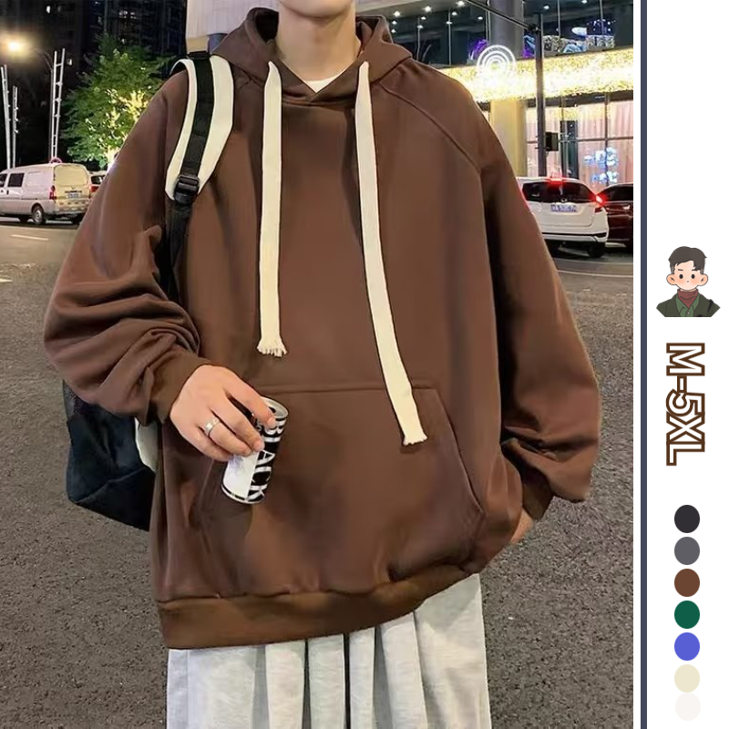 Trơn Áo Hoodie Nam Nữ Simple áo Hoodie Mũ Hàn Quốc Áo Khoác Hoodie Thời Trang Áo Hoodie Form Rộng