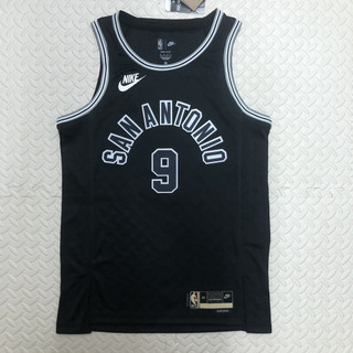 Áo bóng rổ san antonio spurs black no.9parker phiên bản au cho nam