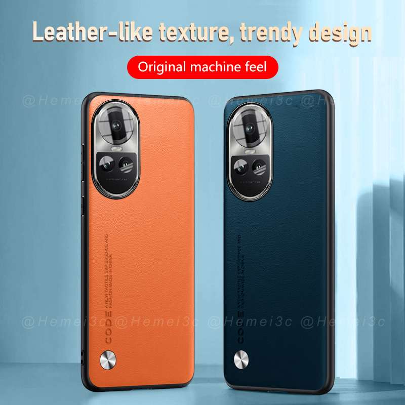 Ốp Điện Thoại PC Cứng + Da PU Thời Trang Sang Trọng Cho OPPO Reno10 Reno 10 Pro 5G