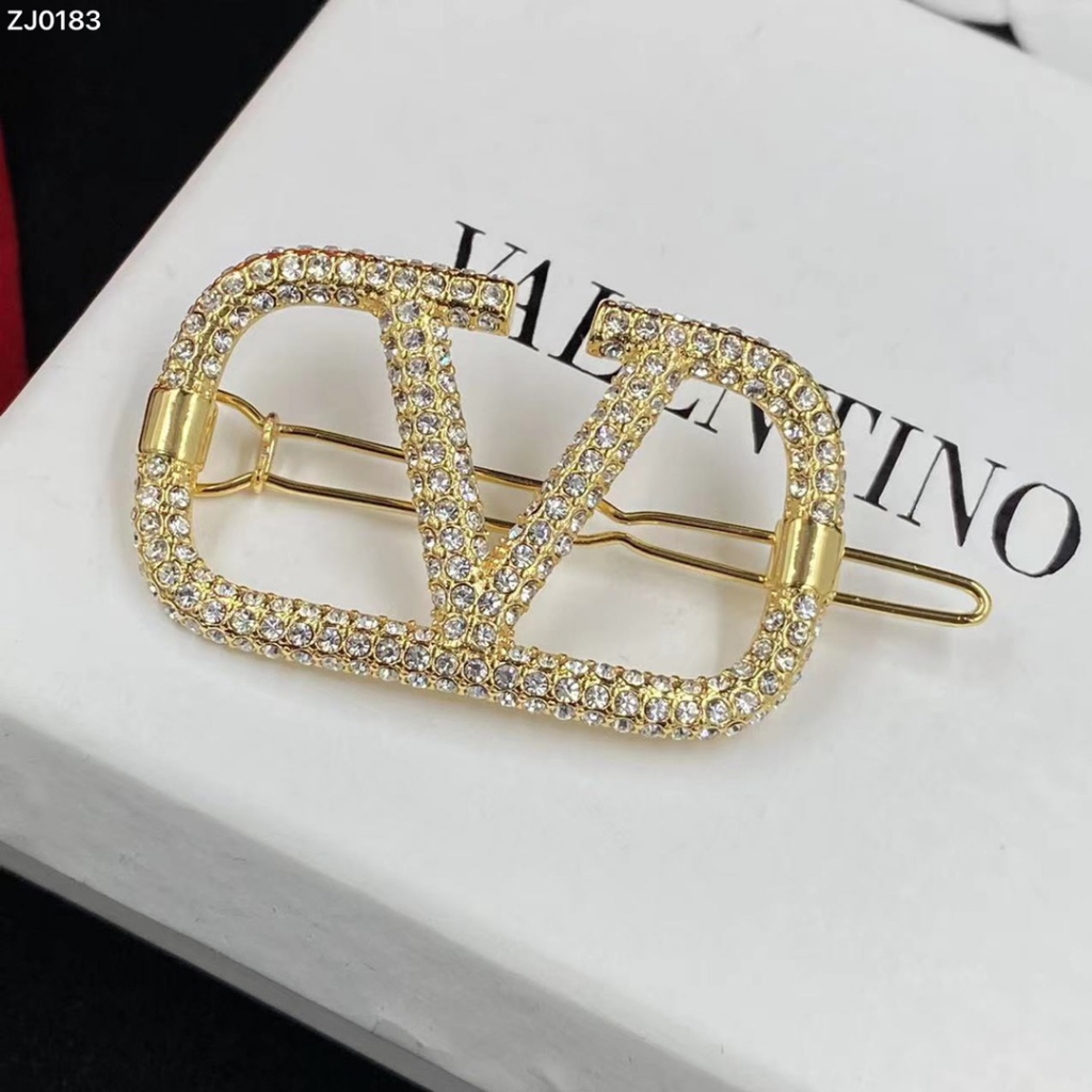 Ghim Cài Áo Mạ Bạc 925 Hình Chữ V Đính Đá Thời Trang