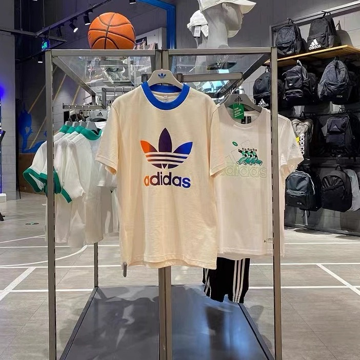 Áo Thun Thể Thao Adidas Ngắn Tay Dáng Rộng Màu Gradient IP6967 IP6969 IP6968