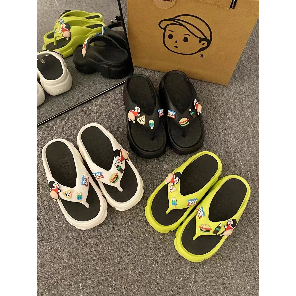 FEIJIANU Dép xỏ ngón dép kiểu nữ đi chơi dép bánh mì Thoải Mái Xinh Xắn 27Z23070711