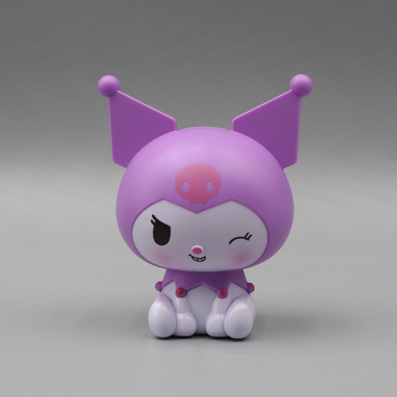 1 cái 7-9.5 cm sanrio anime hình kuromi my melody cinnamorol pochacco lotso penguin diy kawaii cartoon q phiên bản pvc action figures mô hình búp bê đồ chơi