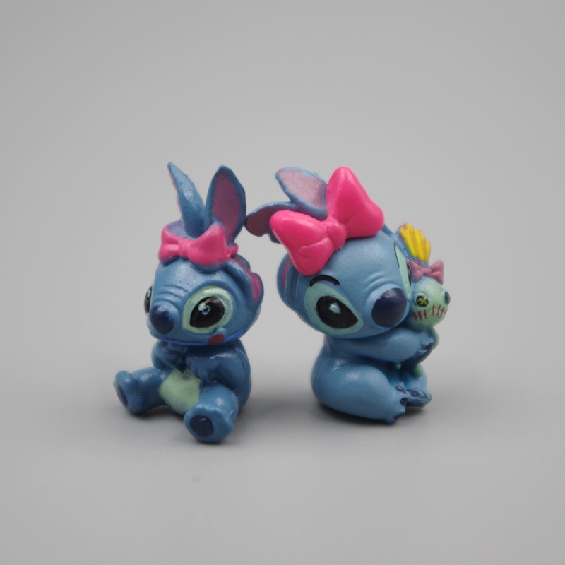 DISNEY 1 Mô Hình Nhân Vật Lilo & Stitch Mini Bằng PVC 2.5cm
