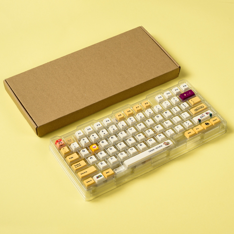 Mario Theme Keycap 123 phím PBT Bàn phím cơ tùy chỉnh