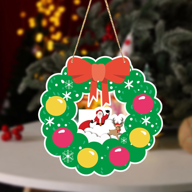 1 Phụ Kiện Treo Trang Trí Cây Thông Giáng Sinh 4 Kiểu Bằng Giấy