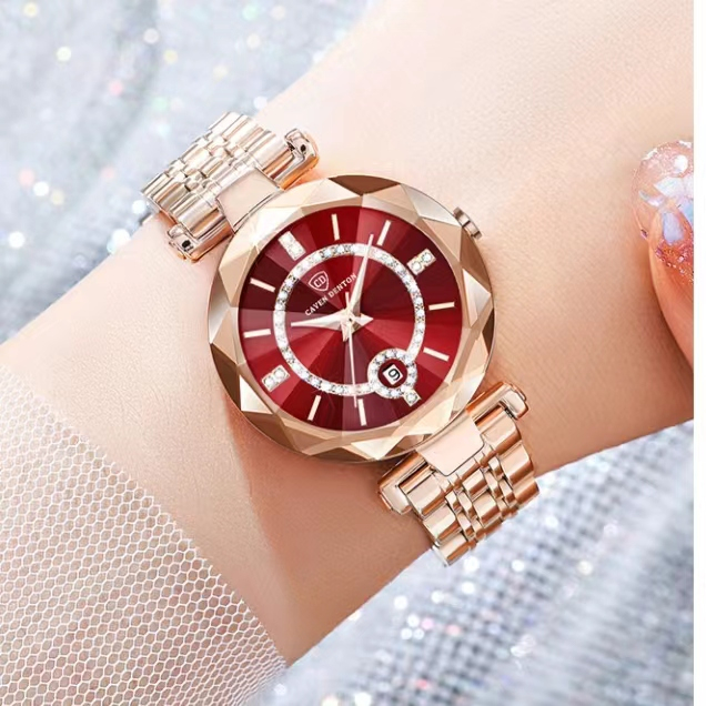 Đồng Hồ Quartz Chống Thấm Nước Hình Trái Tim Đại Dương Sang Trọng