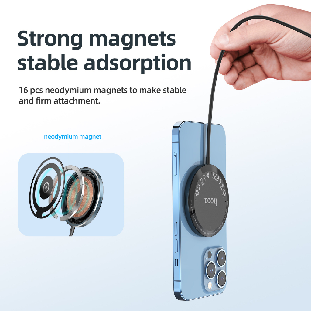 Đế Sạc Điện Thoại Không Dây Đa Năng HOCO CW42 Qi Cho Điện Thoại 13 14 12 Pro Max / 12 Pro / 12 / 12 Mini