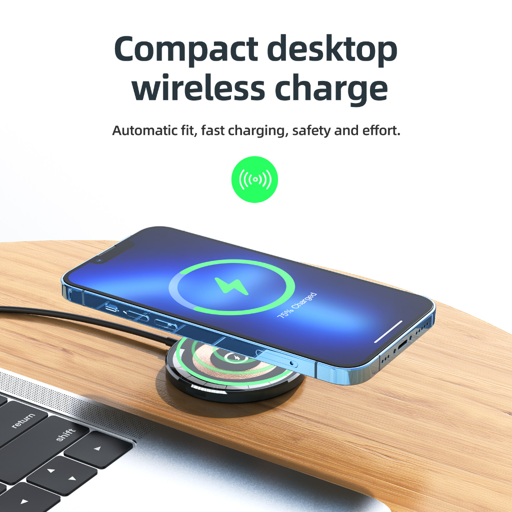 Đế Sạc Điện Thoại Không Dây Đa Năng HOCO CW42 Qi Cho Điện Thoại 13 14 12 Pro Max / 12 Pro / 12 / 12 Mini