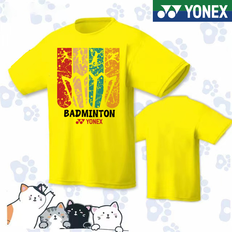Áo Thun Thể Thao Cầu Lông Tay Ngắn YONEX 2023 Thoáng Khí Mau Khô Cho Nam Và Nữ