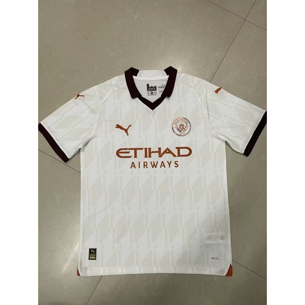 Áo Thun Bóng Đá Size S-2XL * Chất Lượng Cao Size 23-24 MCI Away