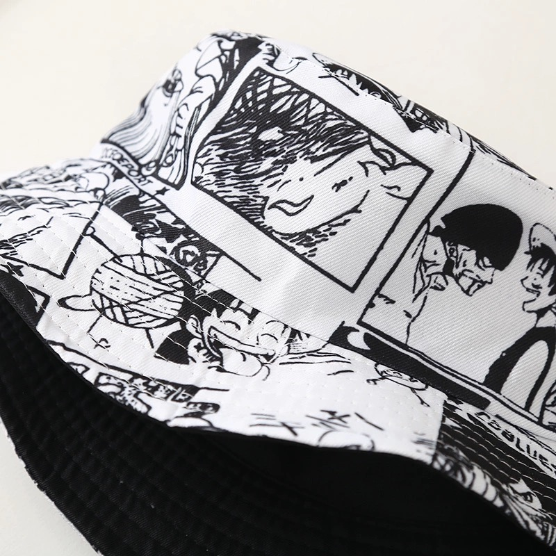 Nón tai bèo chống nắng in hình luffy trong phim hoạt hình one piece