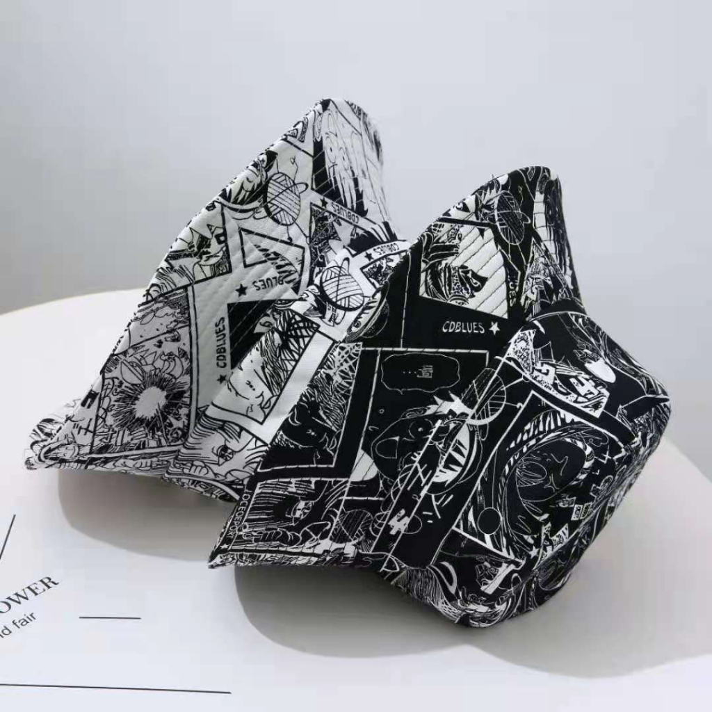 Mũ tai bèo chống nắng in họa tiết Anime One Piece độc đáo