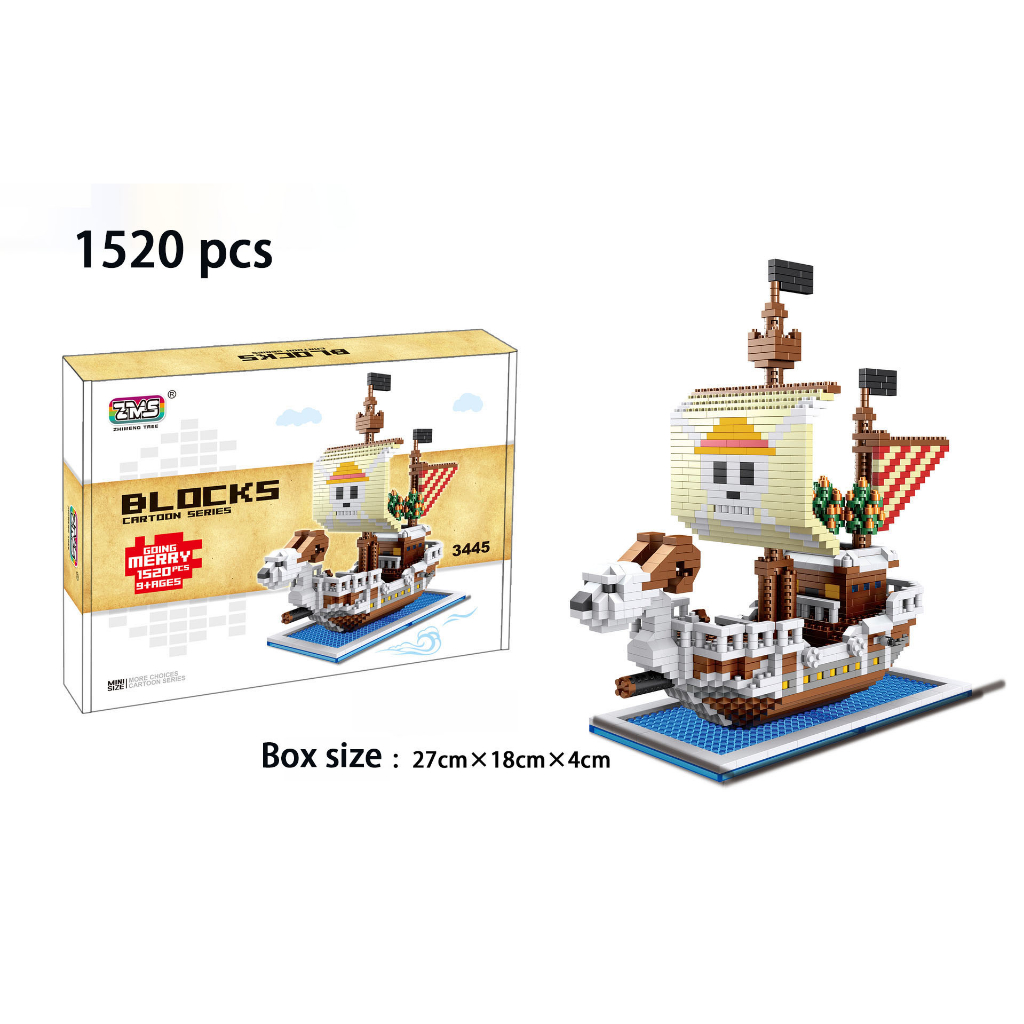 Đồ Chơi Lắp Ráp Mô Hình Tàu Cướp Biển One Piece