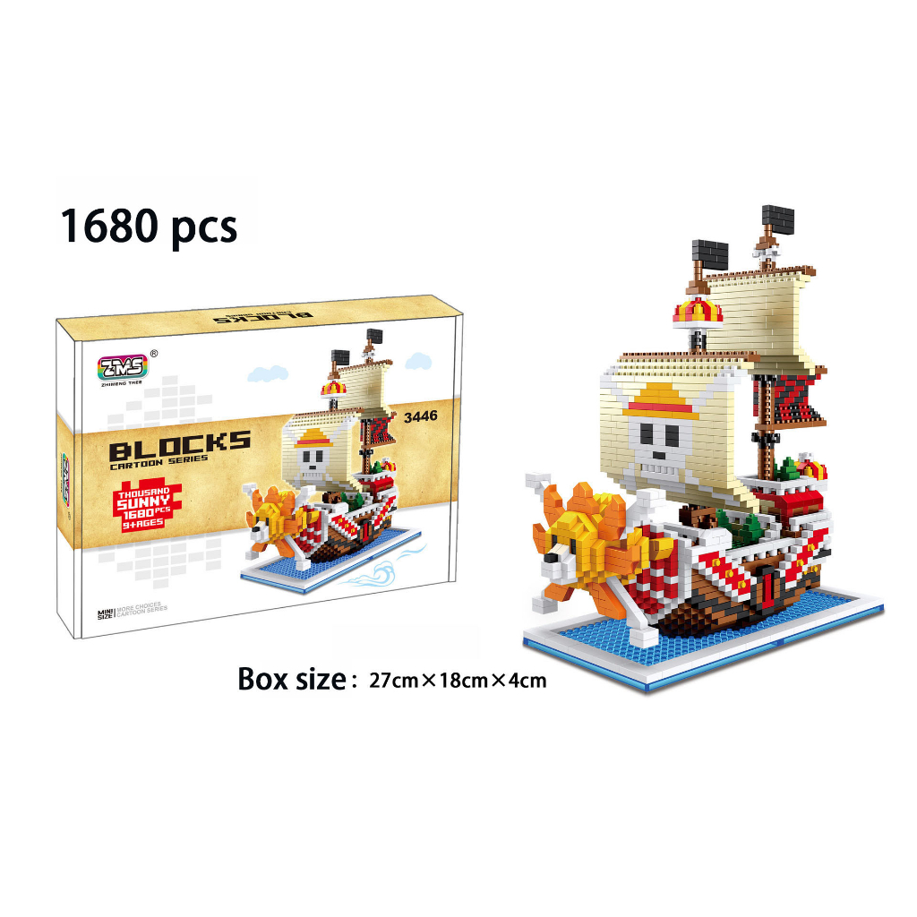 Đồ Chơi Lắp Ráp Mô Hình Tàu Cướp Biển One Piece