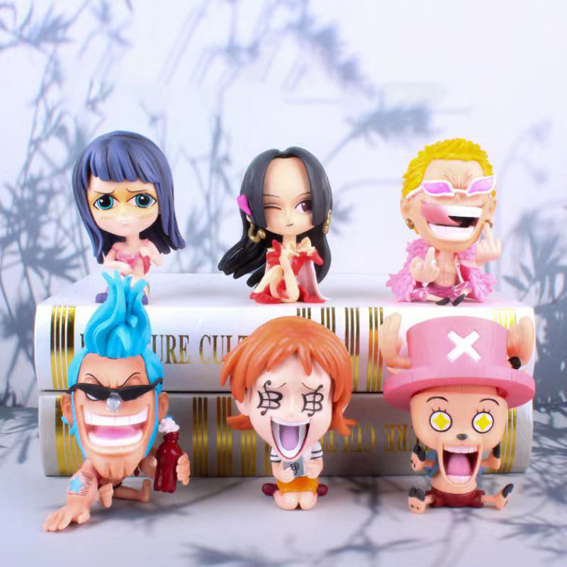 Mô Hình Nhân Vật One Piece Đầu To Dễ Thương Cao 10cm