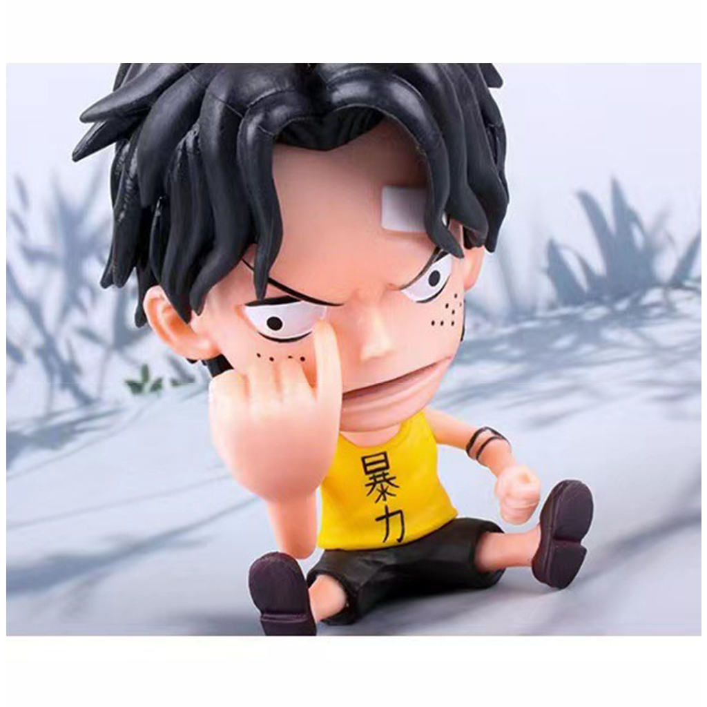 Mô Hình Nhân Vật One Piece Đầu To Dễ Thương Cao 10cm