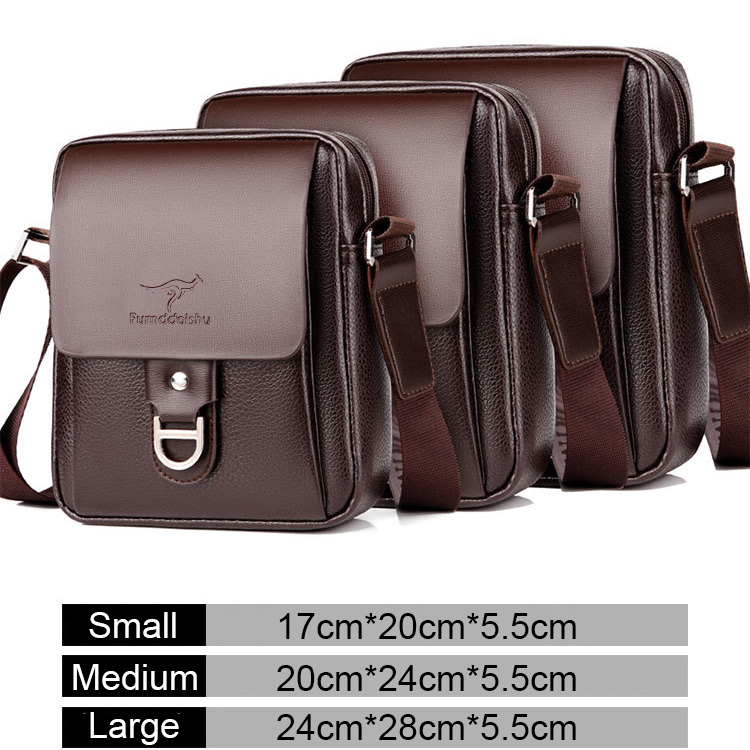 Túi Da Đeo Chéo Đa Chức Năng Phong Cách Doanh Nhân Thời Trang Cho Nam zc294