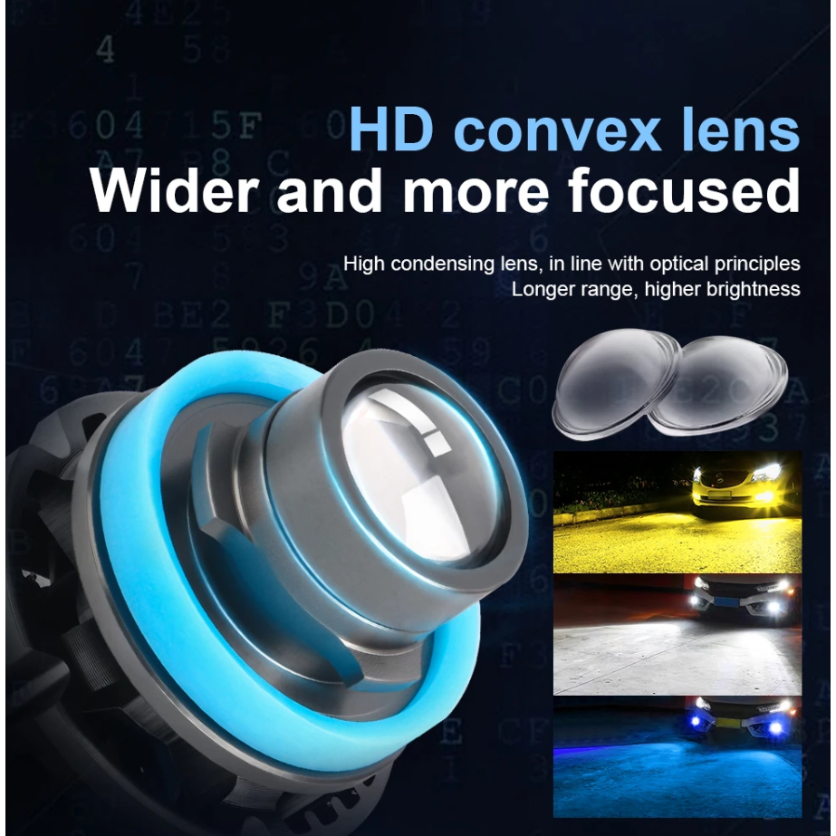 Bộ 2 Đèn Pha Led H8 H9 H11 20000Lm 9005 9006 Hb3 Hb4 50W Chuyên Dụng Cho Xe Hơi