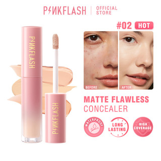 Kem Che Khuyết Điểm PINKFLASH Dạng Lỏng Lâu Trôi Nhẹ Nhàng Che Phủ Quầng Thâm Thoáng Khí