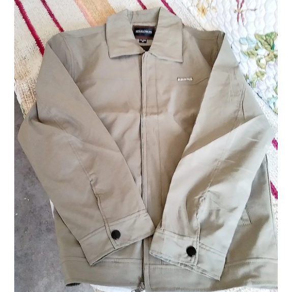 Áo Khoác Dáng Rộng Màu Trơn Thiết Kế Mới Cho Đàn Ông Trung Niên