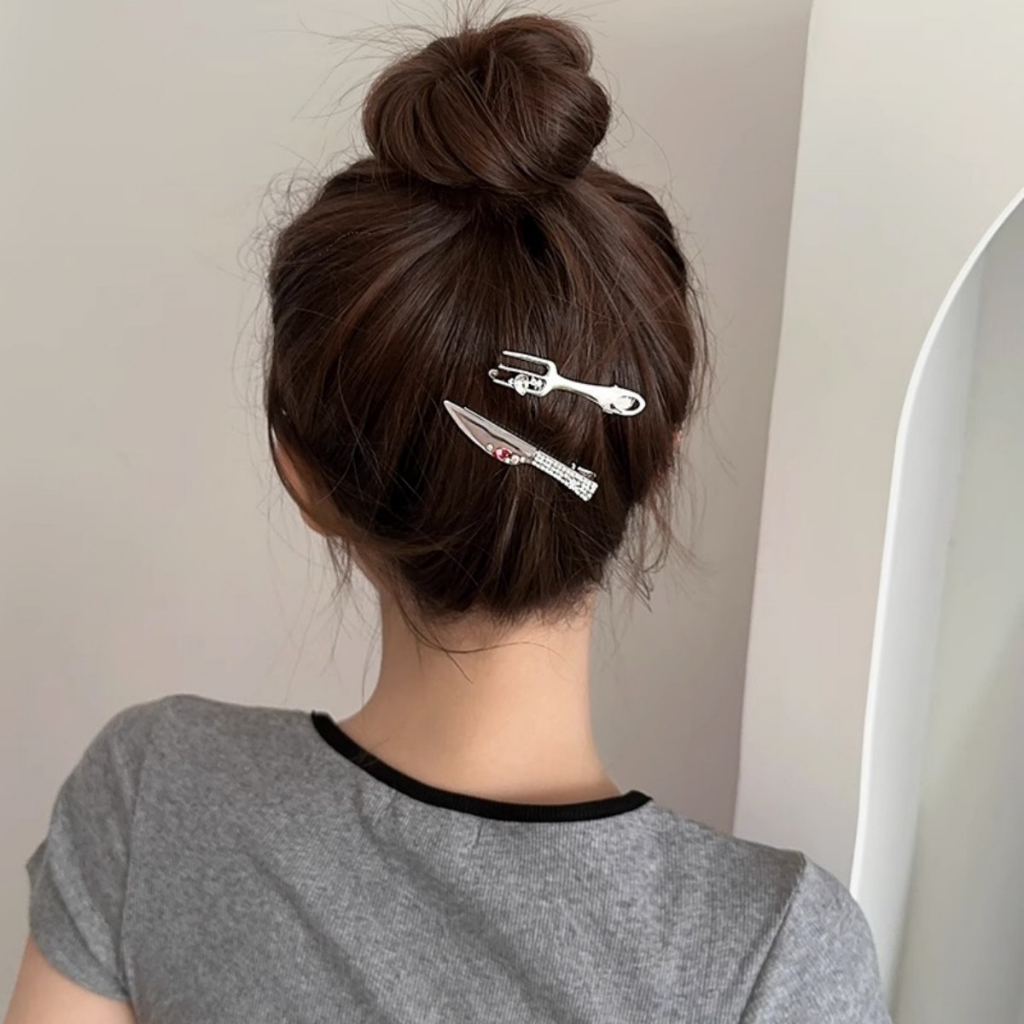 Kẹp Tóc Hình Nĩa Sáng Tạo Cá Tính Thời Trang Hàn Quốc
