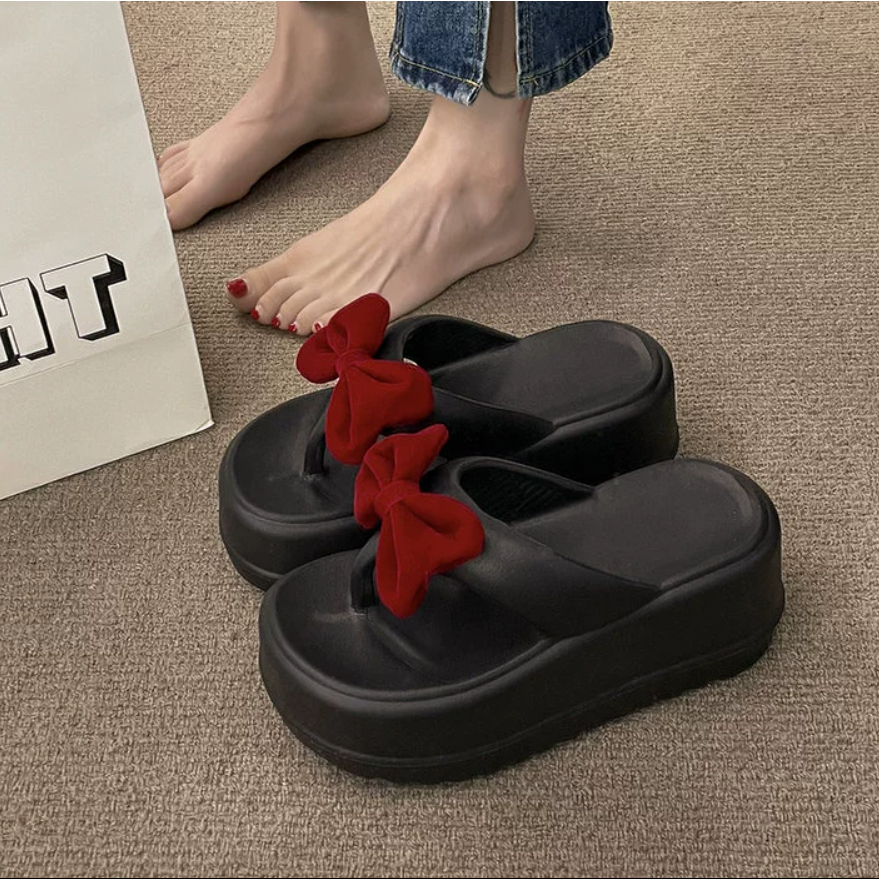 Dép dày đế Dép xỏ ngón đế dày nữ mùa hè 2023 mẫu mới dễ thương hoạt hình