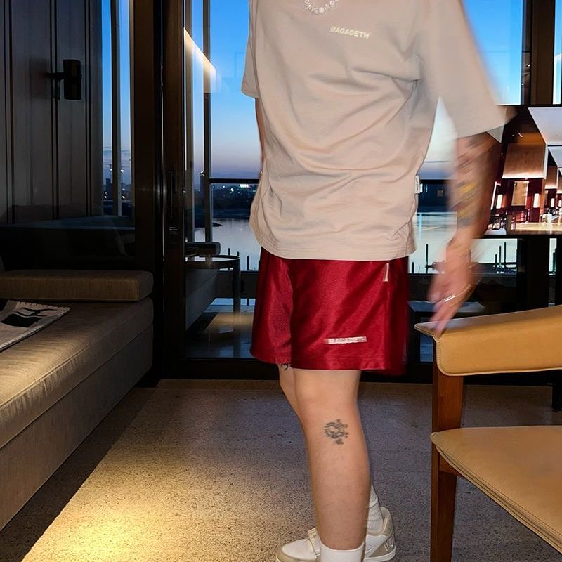 Quần Short Gahkstudio X MAGADETHSS23 LA Mỹ 2 Màu Tùy Chọn Thoải Mái