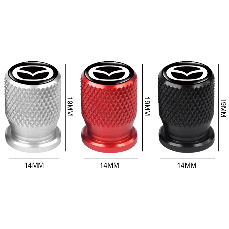 Set 4 Nắp Van Bánh Xe Hơi Mazda 5 6 323 626 RX8 CX5 CX-4 MX3 MX5 Atenza Axela