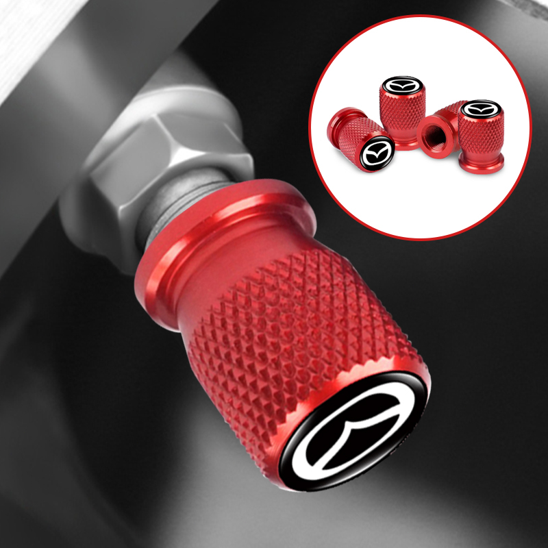 Set 4 Nắp Van Bánh Xe Hơi Mazda 5 6 323 626 RX8 CX5 CX-4 MX3 MX5 Atenza Axela