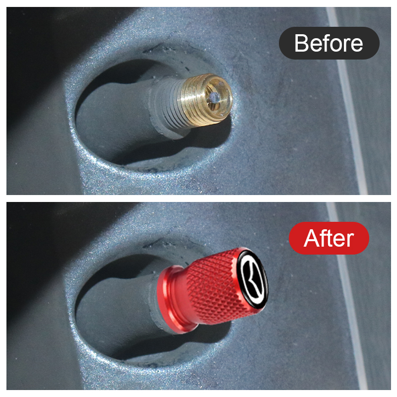 Set 4 Nắp Van Bánh Xe Hơi Mazda 5 6 323 626 RX8 CX5 CX-4 MX3 MX5 Atenza Axela