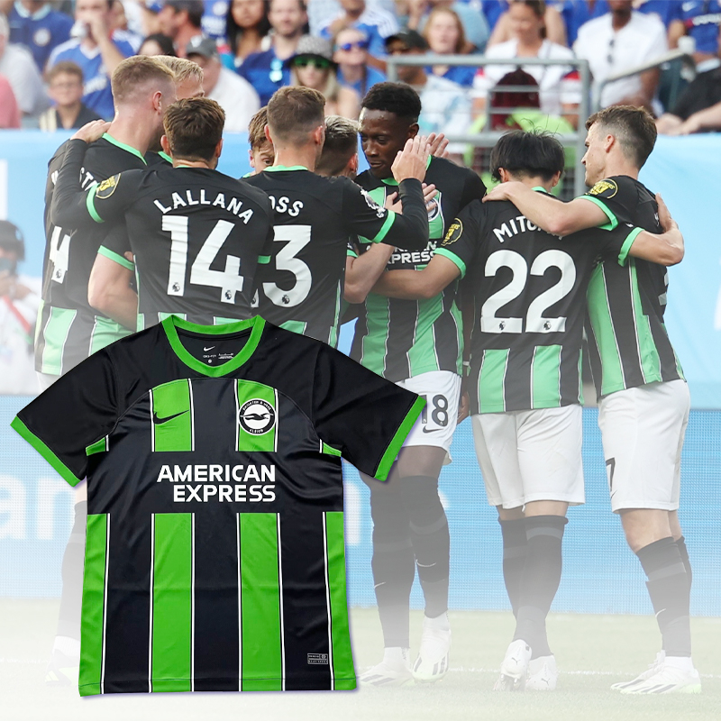 Áo Thun Thể Thao NgắN Tay In Chữ Brighton Away / Size S-4XL * 23-24