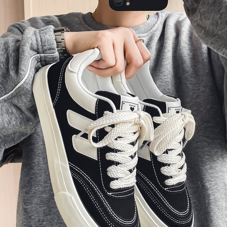 YAOLI  Giày Thể Thao Vải Phong Cách retro Thời Trang Cho Nữ