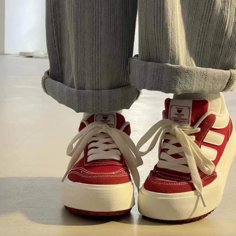 HUAHUA   Giày Thể Thao canvas Màu Trắng Thiết Kế Đơn Giản Thời Trang Cho Nữ