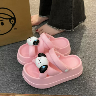 Dép lê hai mang đế dày nữ 2023 thời trang dép La Mã