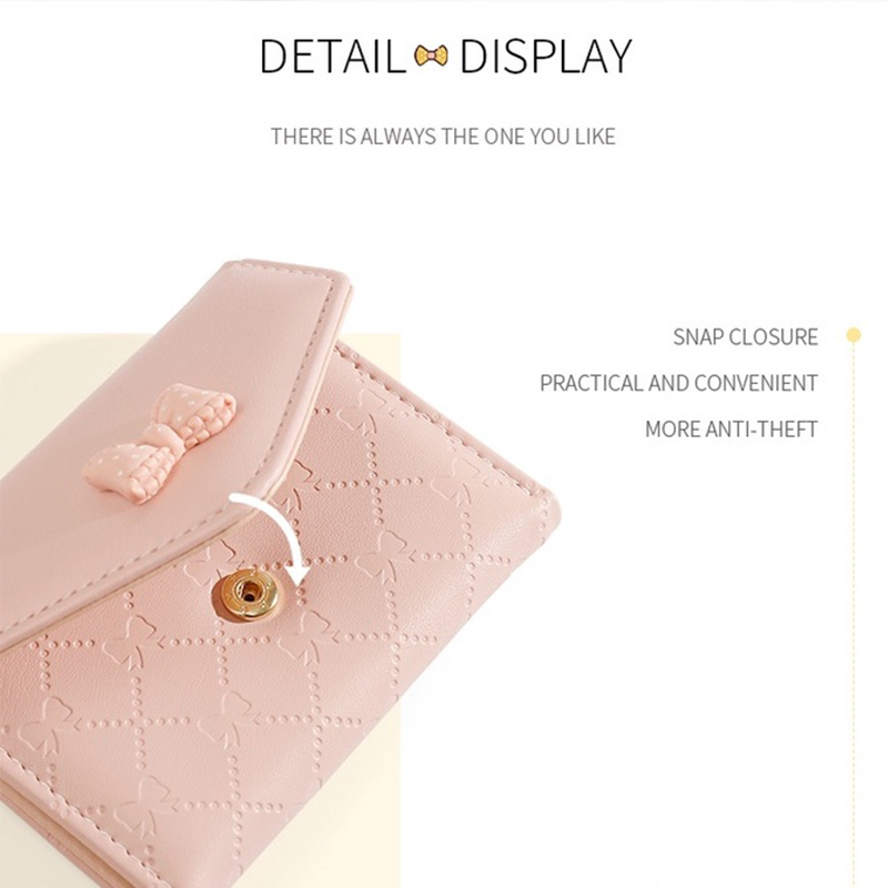 Ví Nữ Ngắn Gập Ba Thời Trang Hàn Quốc Đơn Giản Dễ Thương