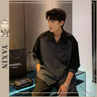 Áo sơ mi nam dài tay phong cách tối giản hàn quốc mới áo sơ mi thong cao cấp thời trang áo sơ mi lỏng lẻo