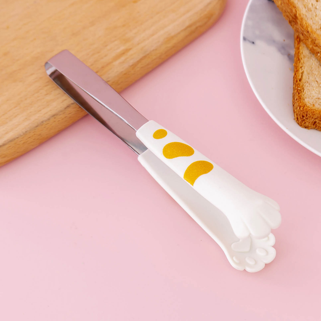 Best cook Lưỡi nấu ăn nhà bếp mèo dễ thương Hình dạng chân thép không gỉ Salad nhỏ Thực phẩm nướng Tong cmman13.vn