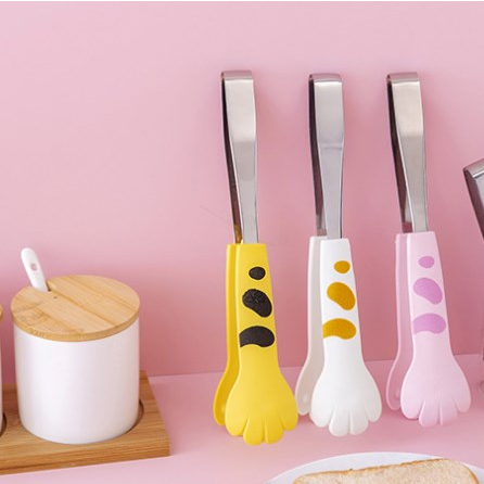 Best cook Lưỡi nấu ăn nhà bếp mèo dễ thương Hình dạng chân thép không gỉ Salad nhỏ Thực phẩm nướng Tong cmman13.vn