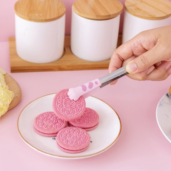 Best cook Lưỡi nấu ăn nhà bếp mèo dễ thương Hình dạng chân thép không gỉ Salad nhỏ Thực phẩm nướng Tong cmman13.vn