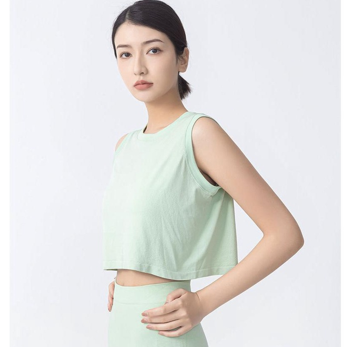 Áo Thun Thể Thao Sát Nách Chất Liệu Co Giãn Thoáng Khí Thời Trang Cho Nữ