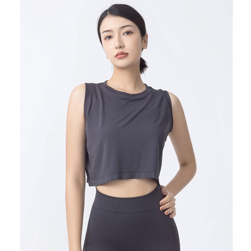 Áo Thun Thể Thao Sát Nách Chất Liệu Co Giãn Thoáng Khí Thời Trang Cho Nữ