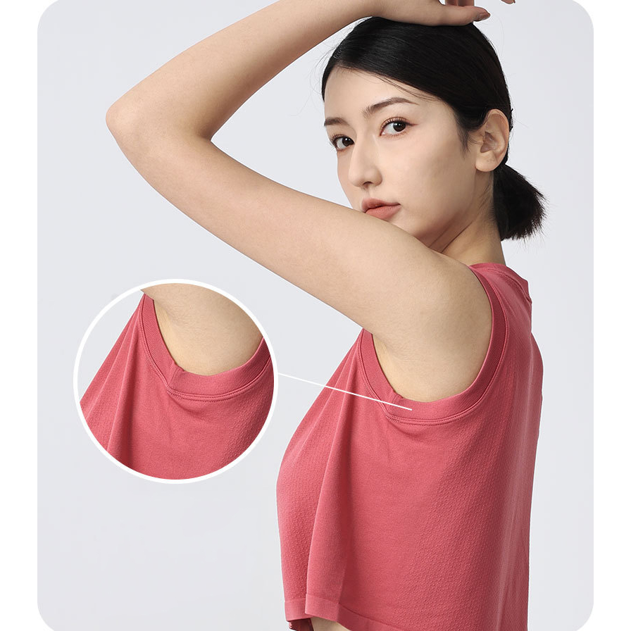 Áo Thun Thể Thao Sát Nách Chất Liệu Co Giãn Thoáng Khí Thời Trang Cho Nữ