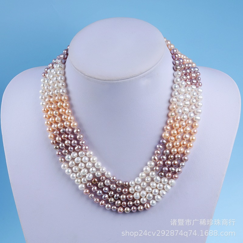 Vòng cổ Ngọc Trai Nhiều Màu Thời Trang Dành Cho Nữ