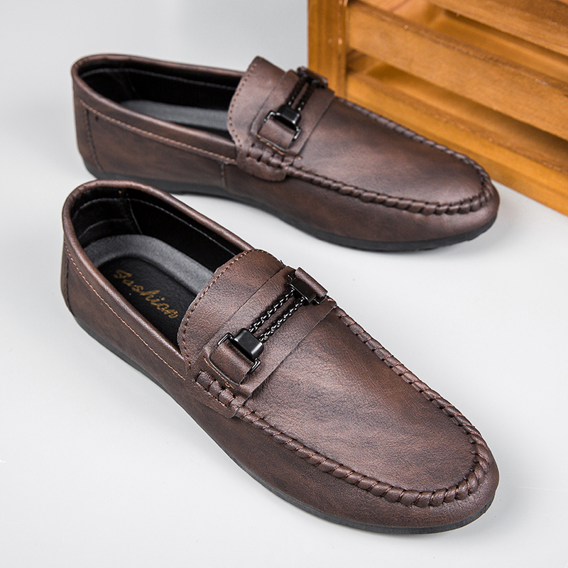 Giày Lười Da Mềm Thời Trang Cho Nam