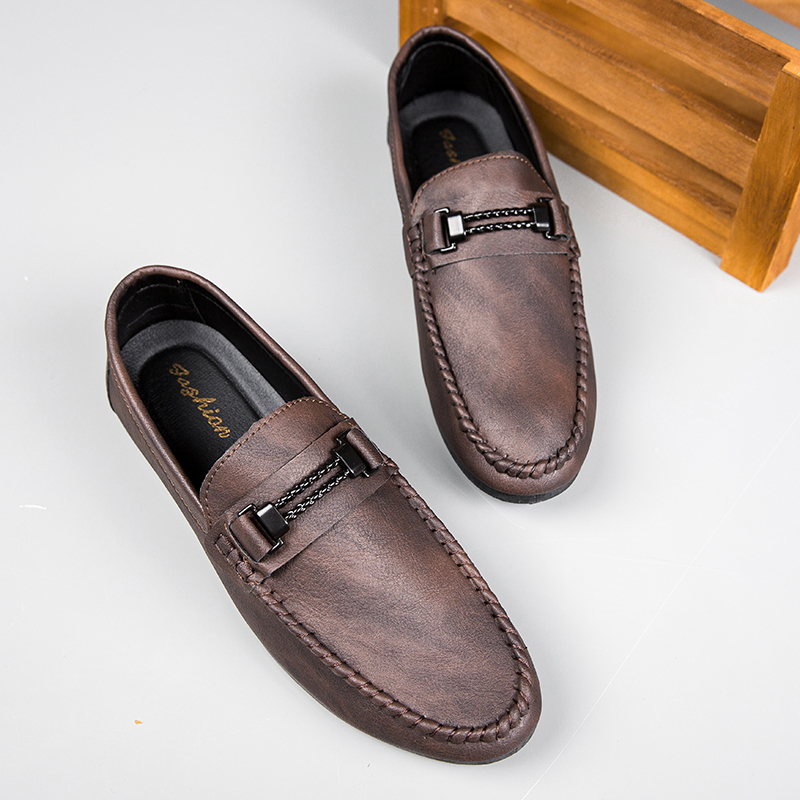 Giày Lười Da Mềm Thời Trang Cho Nam