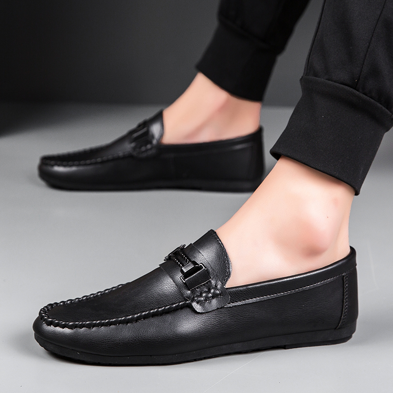 Giày Lười Da Mềm Thời Trang Cho Nam